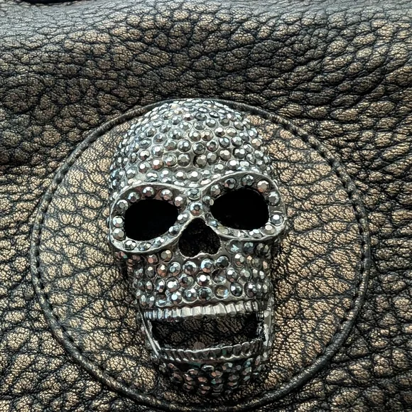 Thomas Wylde Black Skull Embellished Bag - Picture 3 of 11